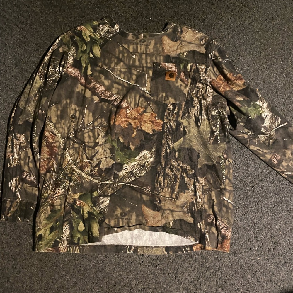 SOLD carhartt camo sweater long sleeve